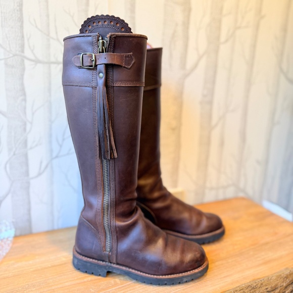 Penelope Chilvers Long Tassel Boots- Conker EU Size 37/ US 6 - Picture 5 of 12